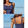 image:imageSummer Mae Tankini Swimsuits for Women 2026 Bathing Suits Top Ruched Two Piece Tummy Control VWire Modest Swim SuitsBluegray Bohemian