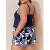 image:imageSummer Mae Plus Size Swim Romper Women One Piece Swimsuit Blouson Bathing Suit with Pockets 2026 Modest SwimwearCube