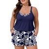 image:imageSummer Mae Plus Size Swim Romper Women One Piece Swimsuit Blouson Bathing Suit with Pockets 2026 Modest SwimwearCube