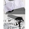 image:imageSummer Mae Modest Tankini Swimsuits for Women Tummy Coverage Bathing Suit  2026 Tankini with Highwaist Skirt Blouson Bathing Suit Builtin Shorts with Pockets Removable PadsWavy Palm