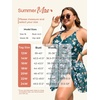image:imageSummer Mae Plus Size Swimsuit for Women One Piece Swim Dress Tummy Control Bathing Suit with Flowy Skirt Modest SwimwearSummer Fruits