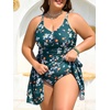 image:imageSummer Mae Plus Size Swimsuit for Women One Piece Swim Dress Tummy Control Bathing Suit with Flowy Skirt Modest SwimwearSummer Fruits