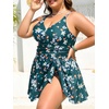 image:imageSummer Mae Plus Size Swimsuit for Women One Piece Swim Dress Tummy Control Bathing Suit with Flowy Skirt Modest SwimwearSummer Fruits