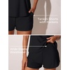 image:imageSummer Mae Blouson Womens Tankini Swimsuits Tummy Control Bathing Suits  Swim shorts with pocketsmodest top with removable padded2piece swimwear 2026 for beachpoolcruiseBlack