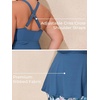 image:imageSummer Mae Plus Size Tankini Swimsuits for Women Ribbed Two Piece Swimwear  Tummy controlAdjustble criss strapsSwim shorts with pockets2pieceRemovable paddedBeachPoolCruiseTropical vacationRibbed Blue Lily