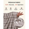 image:imageSummer Mae Viscose Maternity Pajama Pants Pregnancy Lounge Pant with Pocket  Soft wide leg maternity trousers stretchy breathable sweatpants for home yoga and relaxed daily wearGrey Plaid