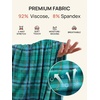 image:imageSummer Mae Viscose Maternity Pajama Pants Pregnancy Lounge Pant with Pocket  Soft wide leg maternity trousers stretchy breathable sweatpants for home yoga and relaxed daily wearGreen Plaid