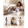 image:imageSummer Mae Viscose Maternity Pajama Pants Pregnancy Lounge Pant with Pocket  Soft wide leg maternity trousers stretchy breathable sweatpants for home yoga and relaxed daily wearGrey Plaid
