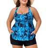 Tie-dye Blue Leaves