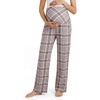 image:imageSummer Mae Viscose Maternity Pajama Pants Pregnancy Lounge Pant with Pocket  Soft wide leg maternity trousers stretchy breathable sweatpants for home yoga and relaxed daily wearGrey Plaid