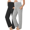 image:imageSummer Mae Viscose Maternity Pajama Pants Pregnancy Lounge Pant with Pocket  Soft wide leg maternity trousers stretchy breathable sweatpants for home yoga and relaxed daily wearBlackLight Grey