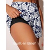 image:imageSummer Mae Blouson Womens Tankini Swimsuits Tummy Control Bathing  Modest tankini with adjustable strapsbuiltin briefswim shorts with pocketsplus for beachpoolvacationMonstera Leaf Silhouette