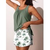 image:imageSummer Mae Blouson Womens Tankini Swimsuits with Shorts Bathing Suits 2026  Side PocketsTummy ControlBuiltin Brief Modest FitRemovable PadsSlimming Coverage for Beach VacationsGreen Shadow
