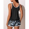 image:imageSummer Mae Blouson Womens Tankini Swimsuits with Shorts Bathing Suits 2026  Side PocketsTummy ControlBuiltin Brief Modest FitRemovable PadsSlimming Coverage for Beach VacationsShadows of Twilight