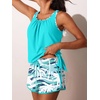 image:imageSummer Mae Blouson Womens Tankini Swimsuits with Shorts Bathing Suits 2026  Side PocketsTummy ControlBuiltin Brief Modest FitRemovable PadsSlimming Coverage for Beach VacationsCoconut Tree on the Sea