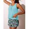 image:imageSummer Mae Blouson Womens Tankini Swimsuits with Shorts Bathing Suits 2026  Side PocketsTummy ControlBuiltin Brief Modest FitRemovable PadsSlimming Coverage for Beach VacationsBlack Background Floral
