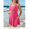 image:imageSummer Mae Ribbed Maternity Swimsuit Wrap Dress with Builtin Pocket Short  2In1 Side Tie One Piece Bathing Suit Adjustable Straps Removable Pads Belly Ruching Babymoon Pool and Beach DaysPink