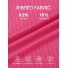 image:imageSummer Mae Ribbed Maternity Swimsuit Wrap Dress with Builtin Pocket Short  2In1 Side Tie One Piece Bathing Suit Adjustable Straps Removable Pads Belly Ruching Babymoon Pool and Beach DaysPink