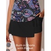 image:imageSummer Mae Womens Tankini Swimsuits with Skirt Two Piece Bathing SuitsBlack Paisley