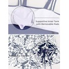 image:imageSummer Mae Womens Tankini Swimsuits with Skirt Two Piece Bathing SuitsMonstera Leaf Silhouette