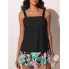 image:imageSummer Mae Womens Tankini Swimsuits with Skirt Two Piece Bathing SuitsRainbow Jungle