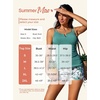 image:imageSummer Mae Tankini Swimsuits for Women 2026 Bathing Suits Top Ruched Two Piece Tummy Control VWire Modest Swim Suits  Modest Bathing Suit Flattering Swim Suit Swimsuit with Adjustable Strap Tankini with Shorts Boy Shorts with Sporty PocketSolitary Silhouette Bloom