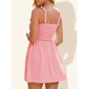 image:imageSummer Mae Smocked Maternity Swim Dress Ruffle ALine with Pockets  One Piece Pregnancy Bathing Suit with Builtin Bottom for Babymoon Beach amp PoolLight Pink