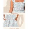 image:imageSummer Mae Smocked Maternity Swim Dress Ruffle ALine with Pockets  One Piece Pregnancy Bathing Suit with Builtin Bottom for Babymoon Beach amp PoolWatercolor Wildflower