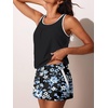 image:imageSummer Mae Womens Tankini Swimsuits Two Piece with Pockets Bathing Suits  Modest FitSide PocketsTummy ControlBuiltin BriefRemovable PadsSoft Coverage for Beach VacationsShadows of Twilight
