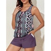 image:imageSummer Mae Womens Tankini Swimsuits Two Piece with Pockets Bathing Suits  Modest FitSide PocketsTummy ControlBuiltin BriefRemovable PadsSoft Coverage for Beach VacationsBohemia  Game Board