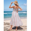 image:imageSummer Mae Smocked Maternity Dress with Pockets Baby Shower Summer OutfitRainbow Striped
