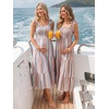 image:imageSummer Mae Smocked Maternity Dress with Pockets Baby Shower Summer OutfitSunshine Striped