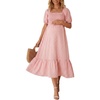 image:imageSummer Mae Smocked Maternity Dress Pregnancy Baby Shower Summer OutfitVintage Rose Gingham