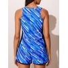 image:imageSummer Mae Blouson Womens Tankini Swimsuits Tummy Control Bathing SuitsBlue Ocean Ripples