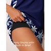 image:imageSummer Mae Blouson Womens Tankini Swimsuits Tummy Control Bathing SuitsBlue White Palms