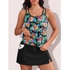 image:imageSummer Mae Blouson Womens Tankini Swimsuits with Skirt Bathing Suits 2026Multicolor Flora