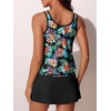 image:imageSummer Mae Blouson Womens Tankini Swimsuits with Skirt Bathing Suits 2026Multicolor Flora