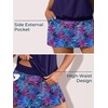 image:imageSummer Mae Blouson Womens Tankini Swimsuits with Skirt Bathing Suits 2026Purple Leaf