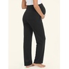 image:imageSummer Mae Viscose Maternity Pants Pregnancy Pajama Lounge Pant with PocketBlack