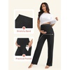 image:imageSummer Mae Viscose Maternity Pants Pregnancy Pajama Lounge Pant with PocketBlackLight Grey