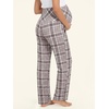 image:imageSummer Mae Viscose Maternity Pants Pregnancy Pajama Lounge Pant with PocketGrey Plaid