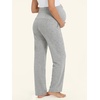 image:imageSummer Mae Viscose Maternity Pants Pregnancy Pajama Lounge Pant with PocketLight Grey
