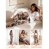 image:imageSummer Mae Viscose Maternity Pants Pregnancy Pajama Lounge Pant with PocketMocha Botanical