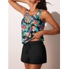 image:imageSummer Mae Womens Tankini Swimsuits Two Piece with Pockets Bathing SuitsMulticolor Flora