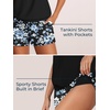 image:imageSummer Mae Womens Tankini Swimsuits Two Piece with Pockets Bathing SuitsShadows of Twilight