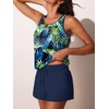 image:imageSummer Mae Womens Tankini Swimsuits Two Piece with Pockets Bathing SuitsWatercolor Phoenix Palm