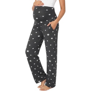 image:imageSummer Mae Viscose Maternity Pants Pregnancy Pajama Lounge Pant with PocketMidnight Stardust