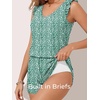 image:imageSummer Mae Ruffled Swim Romper One Piece Women Modest SwimsuitGreen Wave Point