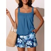 image:imageSummer Mae Blouson Womens Tankini Swimsuits Tummy Control BathingSnow and Ice