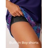 image:imageSummer Mae Womens Modest Tankini Swimsuits Short Sleeve Shirt with ShortsPurple Leaf